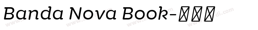 Banda Nova Book字体转换 Banda Nova Book字体转换